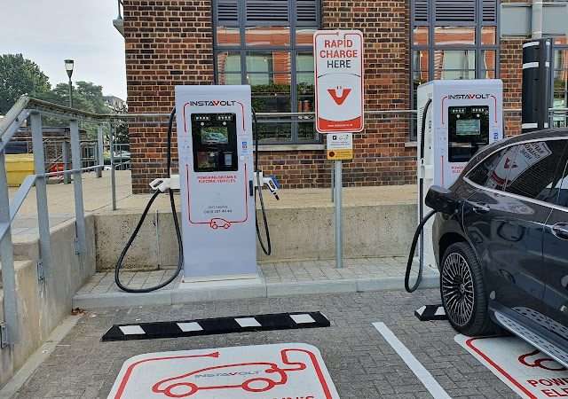InstaVolt Charging Station in Farnborough United Kingdom of Great Britain and Northern Ireland