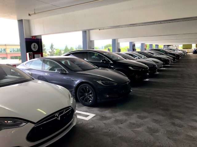 Tesla Supercharger in San Jose California