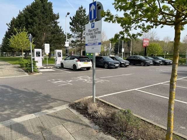InstaVolt Charging Station in Farnborough United Kingdom of Great Britain and Northern Ireland
