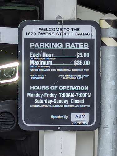 1670 Owens Garage EV Charging Station at 1670 Owens St