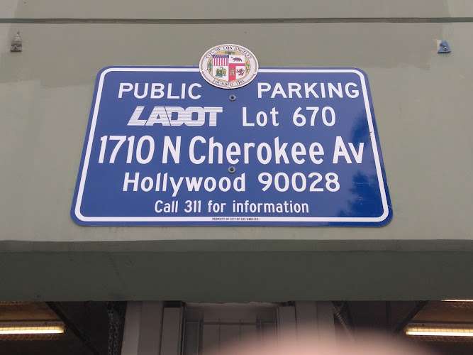 Cherokee And Hollywood Parking Garage EV Charging Station at 1710 N Cherokee Ave