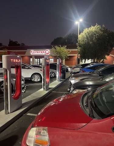 Tesla Supercharger in West Covina California