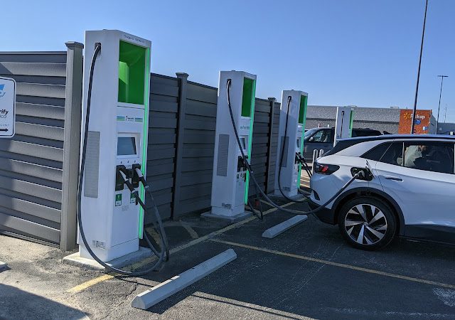 Electrify America Charging Station in Eastland Texas