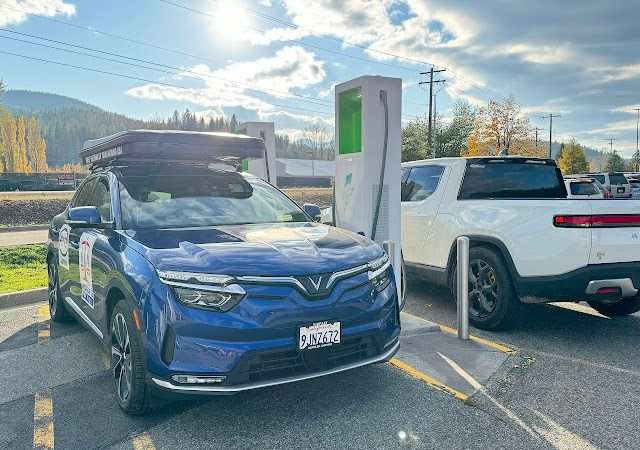 Electrify America Charging Station in Smelterville Idaho
