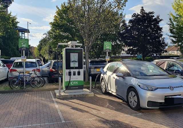 EVC Charging Station in London United Kingdom of Great Britain and Northern Ireland