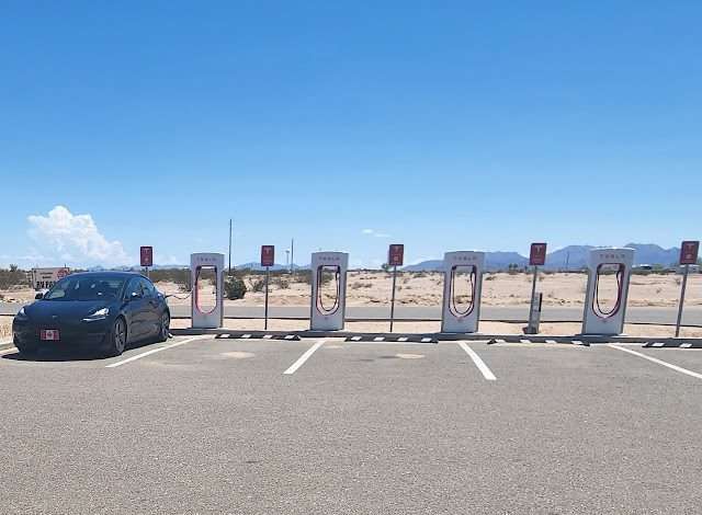 Tesla Supercharger in Tacna Arizona
