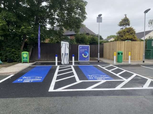 bp pulse Charging Station in Liverpool United Kingdom of Great Britain and Northern Ireland