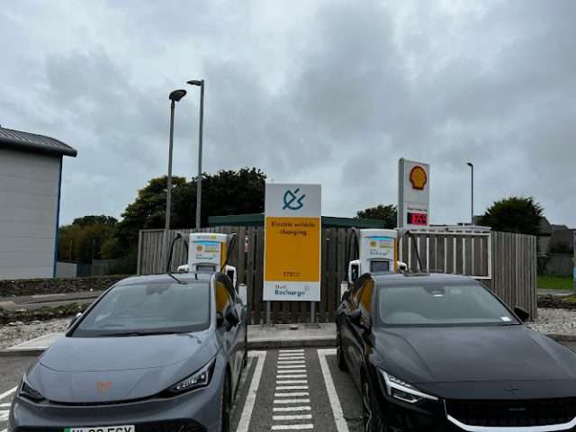 Shell Recharge Charging Station in Saint Columb United Kingdom of Great Britain and Northern Ireland