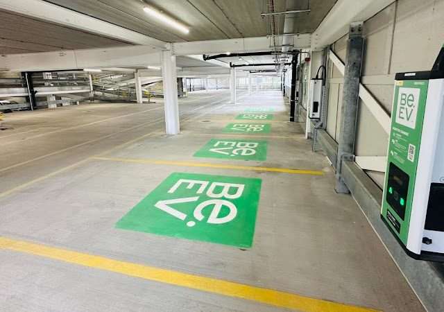 BE.EV Charging Station in Altrincham United Kingdom of Great Britain and Northern Ireland