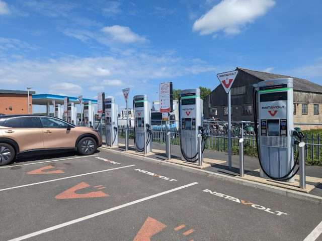InstaVolt Charging Station in Swaffham United Kingdom of Great Britain and Northern Ireland