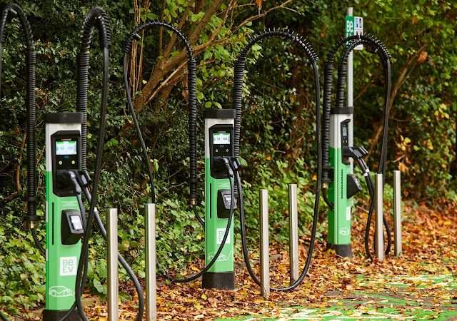 Be.EV Charging Station in Manchester United Kingdom of Great Britain and Northern Ireland