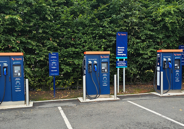 Osprey Charging Station in Lichfield United Kingdom of Great Britain and Northern Ireland