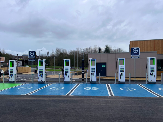 GRIDSERVE Charging Station in Rugby United Kingdom of Great Britain and Northern Ireland
