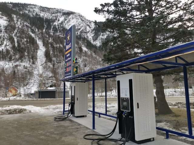 Supercharge Charging Station in Rjukan Norway 3660