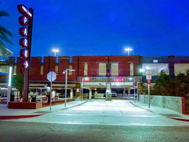 SOCO District Downtown Fullerton Parking Structure in Fullerton California