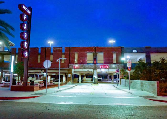 SOCO District Downtown Fullerton Parking Structure EV Charging Station at 130 W Santa Fe Ave