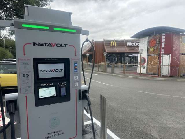 InstaVolt Charging Station in Bourne United Kingdom of Great Britain and Northern Ireland
