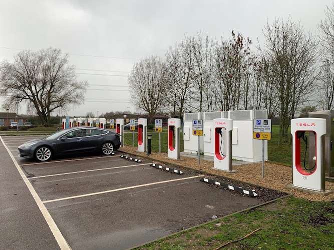 Tesla Supercharger EV Charging Station at Great N Rd