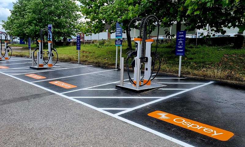 Osprey Charging Station EV Charging Station at Football Club