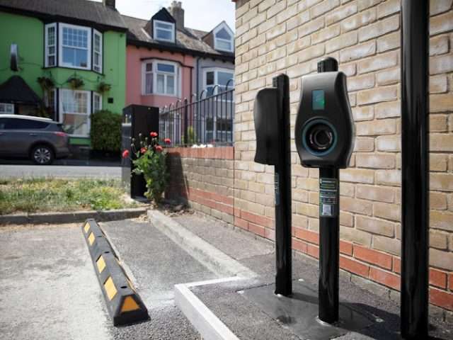 Connected Kerb Charging Station in New Romney United Kingdom of Great Britain and Northern Ireland