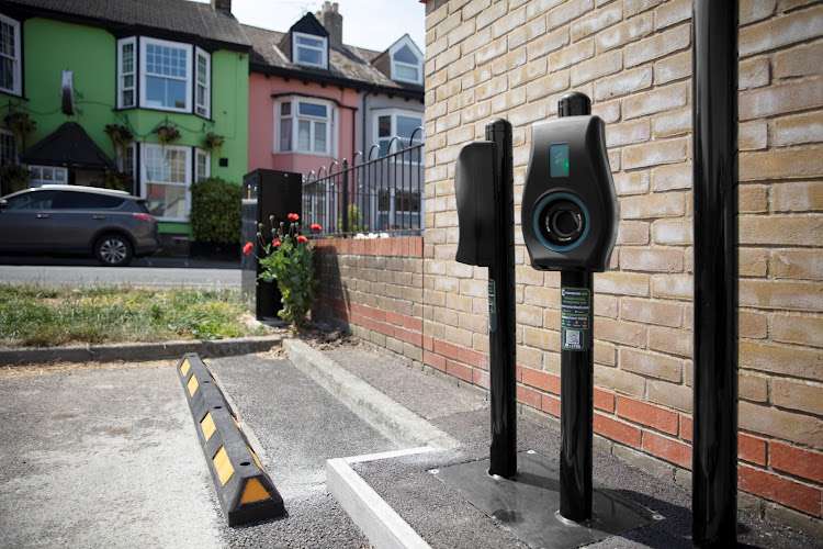 Connected Kerb Charging Station EV Charging Station at Car Park