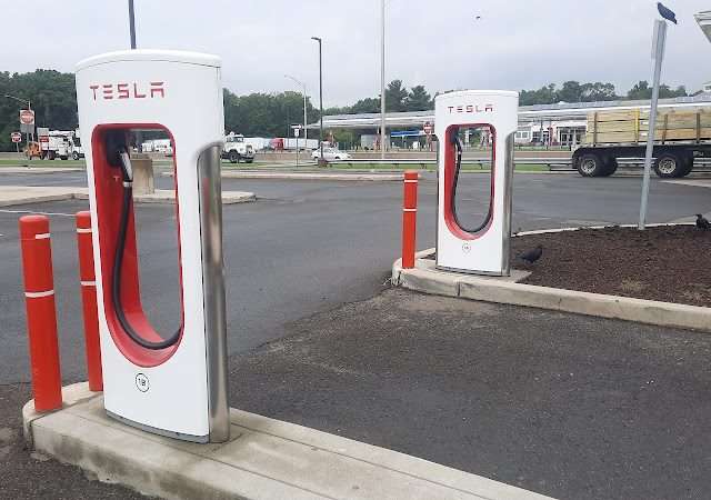 Tesla Supercharger in Milford Connecticut