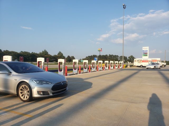 Tesla Supercharger in Fair Play South Carolina