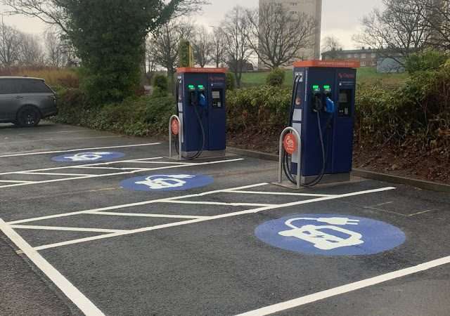 Osprey Charging Station in Clydebank United Kingdom of Great Britain and Northern Ireland