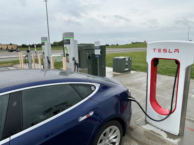 Tesla Supercharger in Tecumseh Kansas