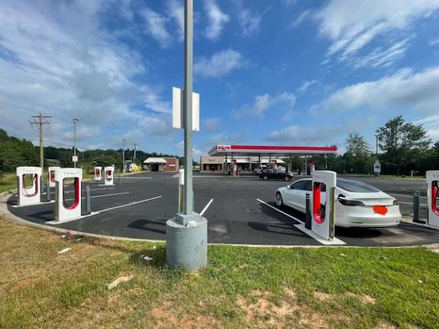 Tesla Supercharger in Troutman North Carolina