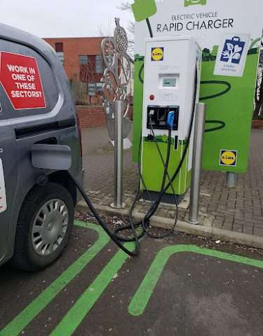 Lidl Charging Station in Newcastle upon Tyne United Kingdom of Great Britain and Northern Ireland