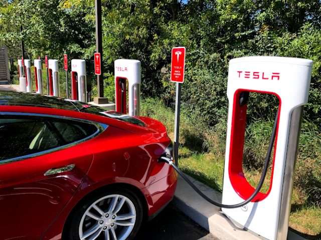 Tesla Supercharger in Hinckley Minnesota