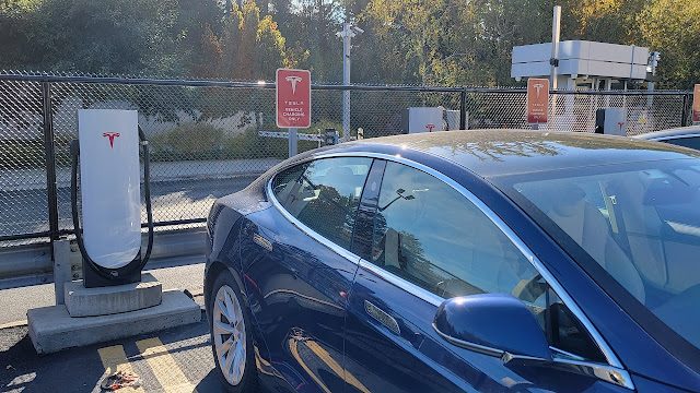 Tesla Supercharger in Brooklyn New York