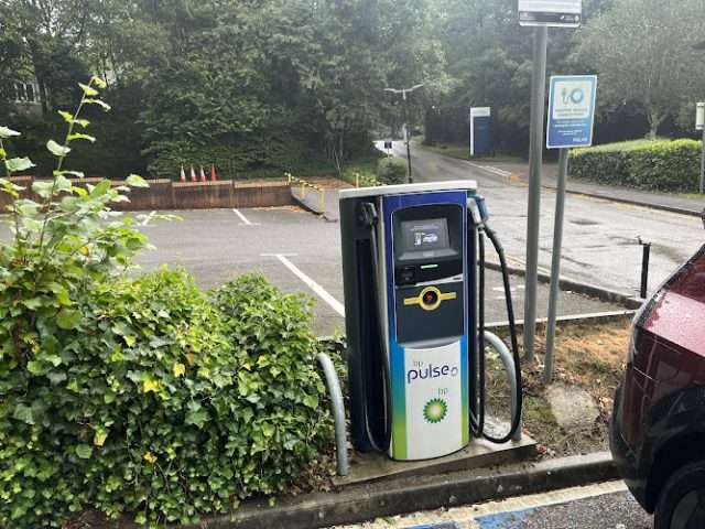 bp pulse Charging Station in Manchester United Kingdom of Great Britain and Northern Ireland