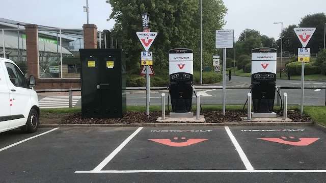 InstaVolt Charging Station in Dumfries United Kingdom of Great Britain and Northern Ireland