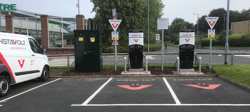 InstaVolt Charging Station EV Charging Station at CUCKOO BRIDGE RETAIL PARK