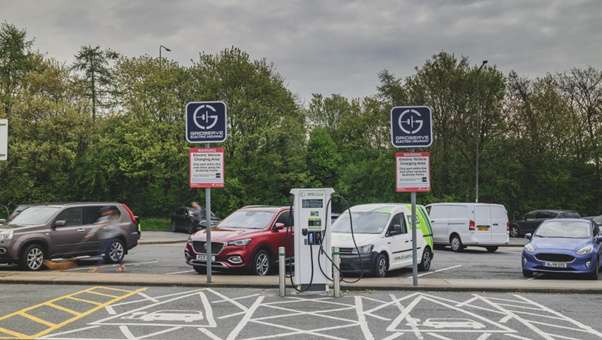 GRIDSERVE Charging Station in Brighouse United Kingdom of Great Britain and Northern Ireland