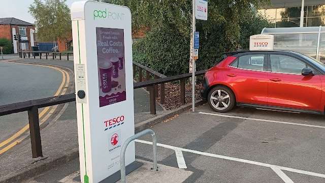 Pod Point Charging Station in Bolton United Kingdom of Great Britain and Northern Ireland