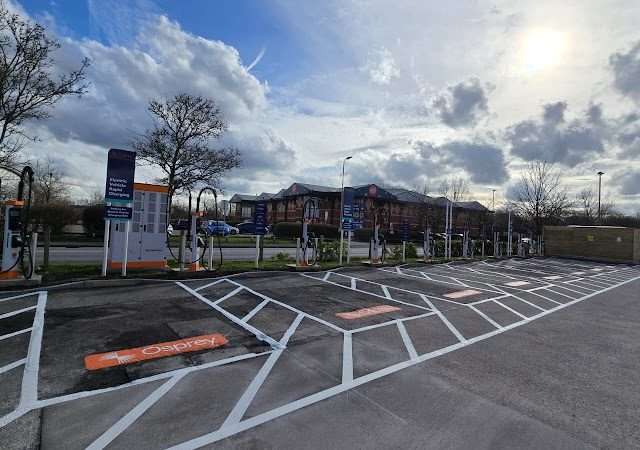 Osprey Charging Station in Leicester United Kingdom of Great Britain and Northern Ireland