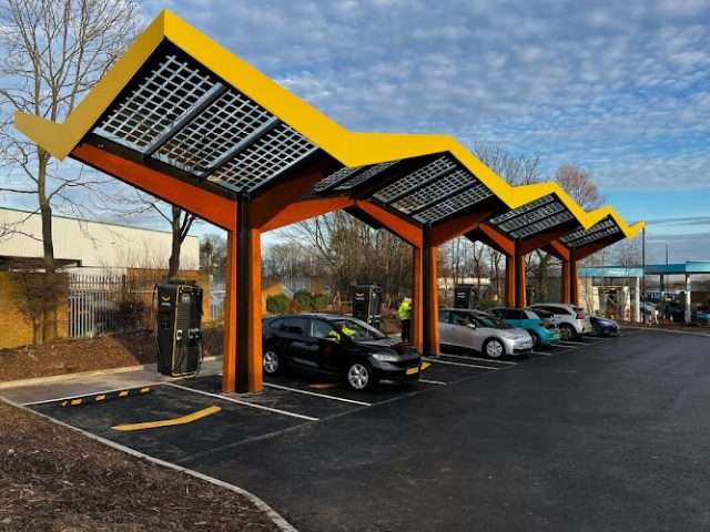 Fastned Charging Station in Washington United Kingdom of Great Britain and Northern Ireland
