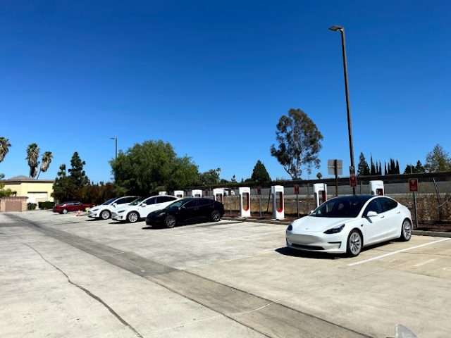 Tesla Supercharger in Rowland Heights California