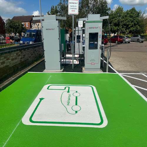 InstaVolt Charging Station EV Charging Station at Co-Op Stotfold
