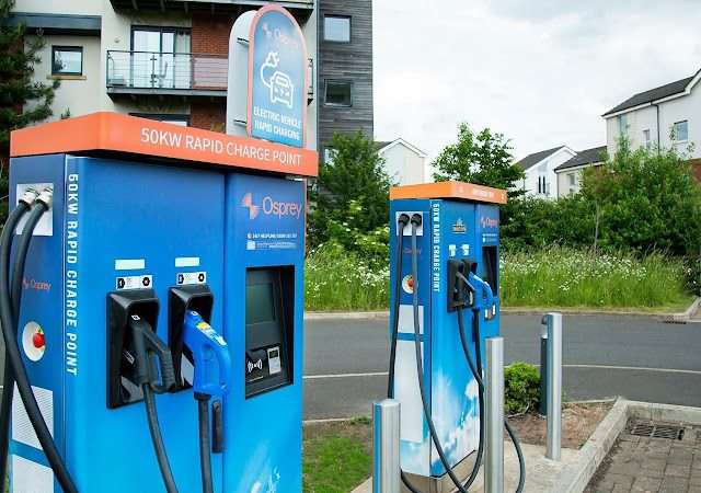 Osprey Charging Station in Cardiff United Kingdom of Great Britain and Northern Ireland