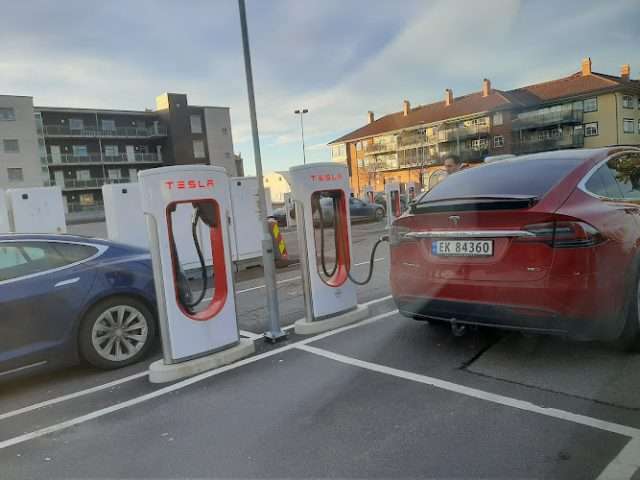 Tesla Supercharger in Holmestrand Norway 3085