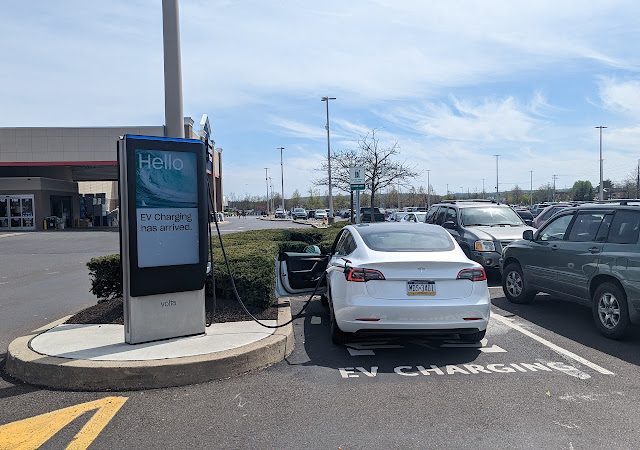 Shell Recharge Charging Station in Quakertown Pennsylvania