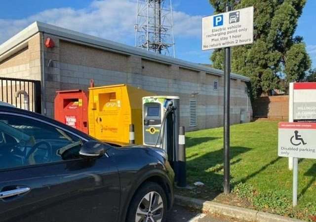 bp pulse Charging Station in Uxbridge United Kingdom of Great Britain and Northern Ireland