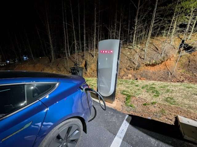Tesla Supercharger in Helen Georgia
