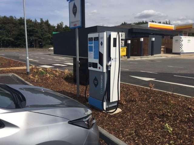 MFG EV power Charging Station in Peterborough United Kingdom of Great Britain and Northern Ireland