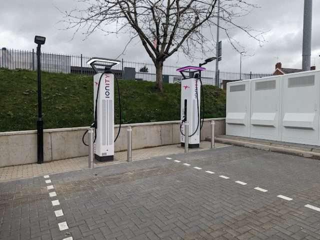 IONITY Charging Station in Belfast United Kingdom of Great Britain and Northern Ireland