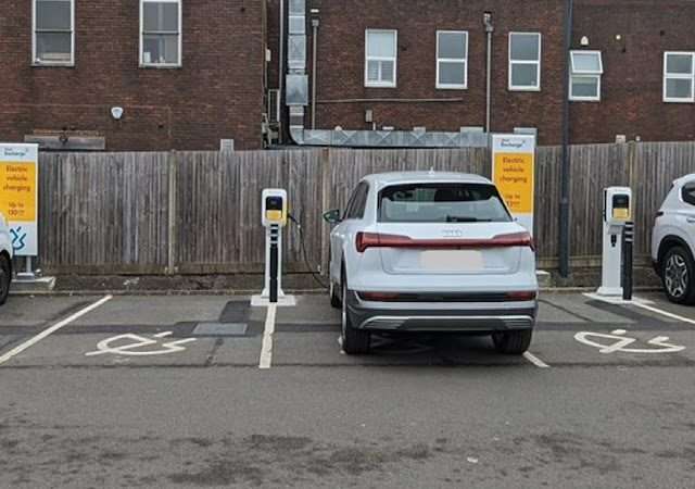 Shell Recharge Charging Station in Westerham United Kingdom of Great Britain and Northern Ireland